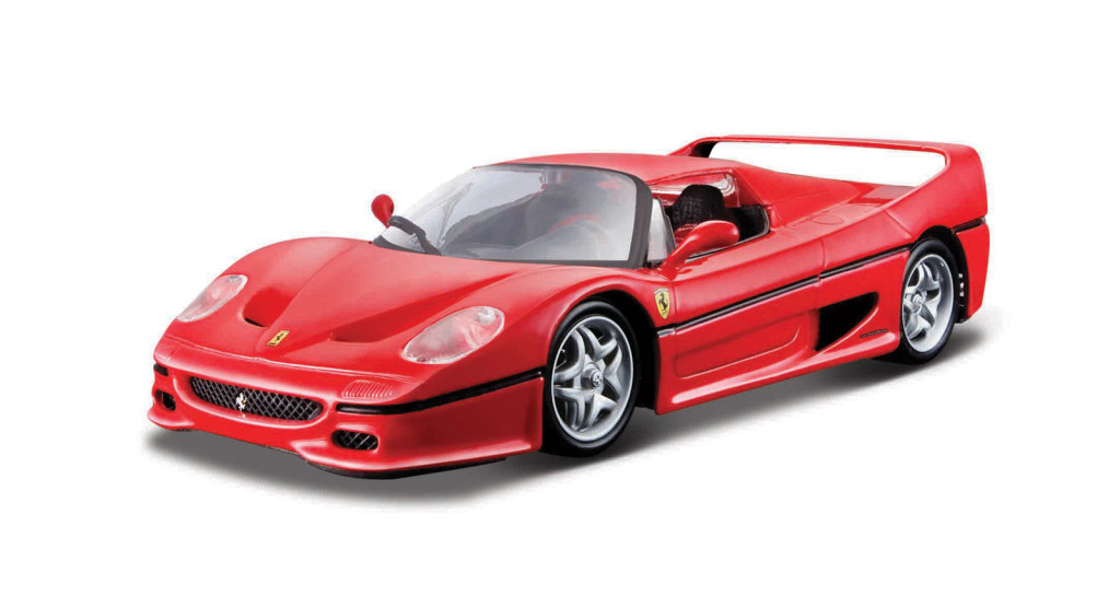 Bburago Bburago - RACE+PLAY, Ferrari F50, červená, 1:24