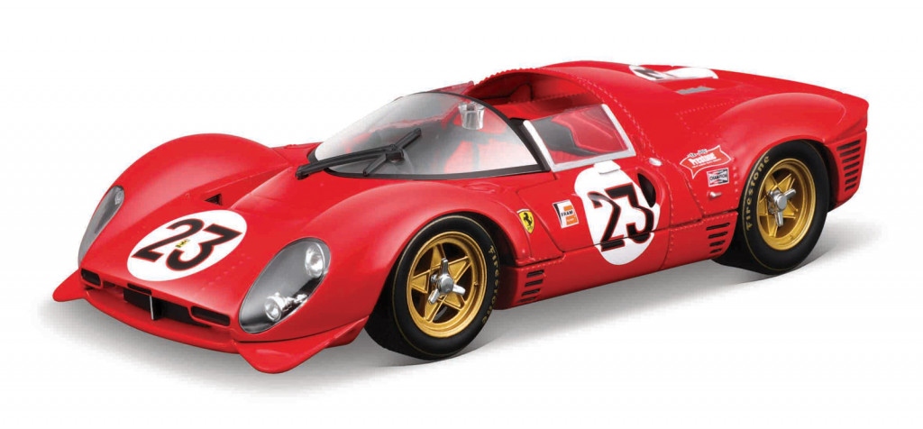 Bburago Bburago - RACING, FERRARI, 330 P4 Daytona (1967), červená, 1:24