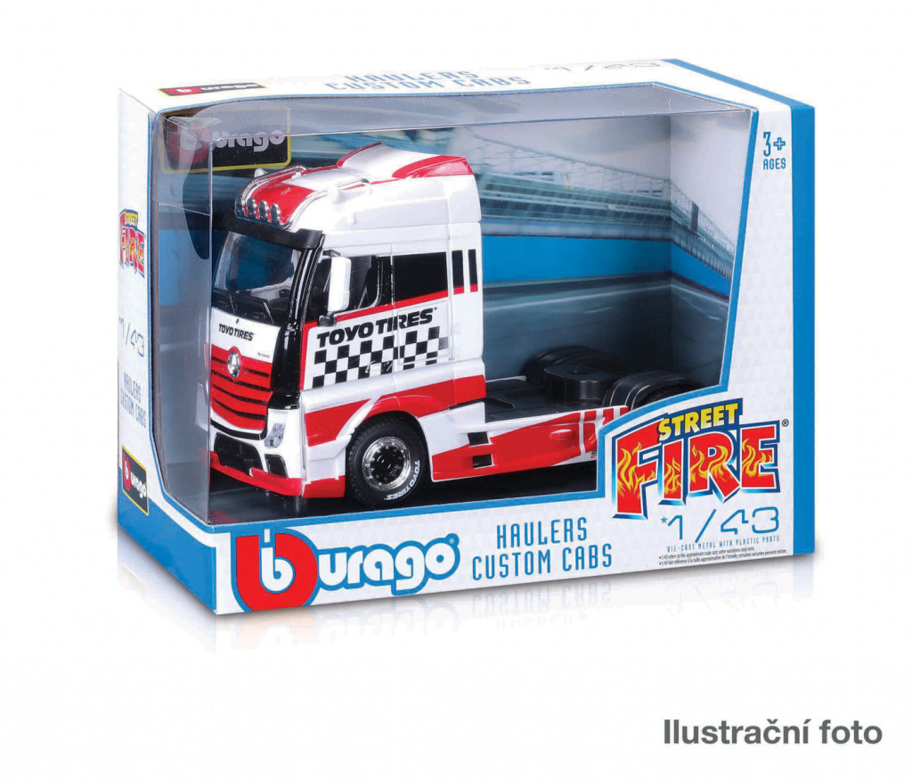 Bburago Bburago - Autá Street Fire, Haulers custom cabs, 1:43, assort