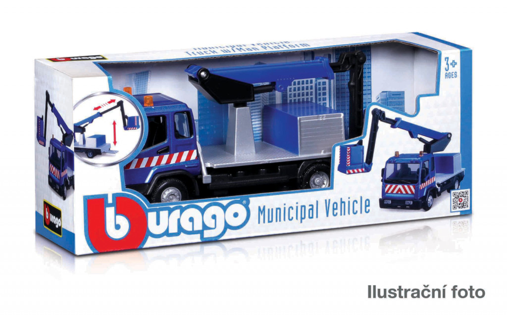 Bburago Bburago - Municipal Vehicle, Technické a upratovacie vozidlá, assort