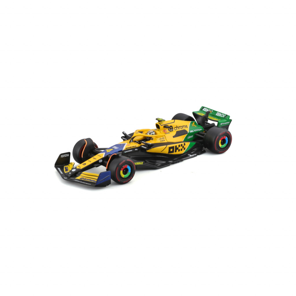 Bburago Bburago - RACE Formula F1, McLaren F1 Team MCL38 (2024), 4 Senna Edition, 1:43