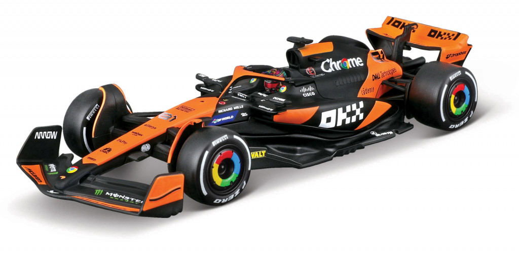 Bburago Bburago - RACE Formula F1, McLaren F1 Team MCL38 (2024), 81 Oscar Piastri, 1:43