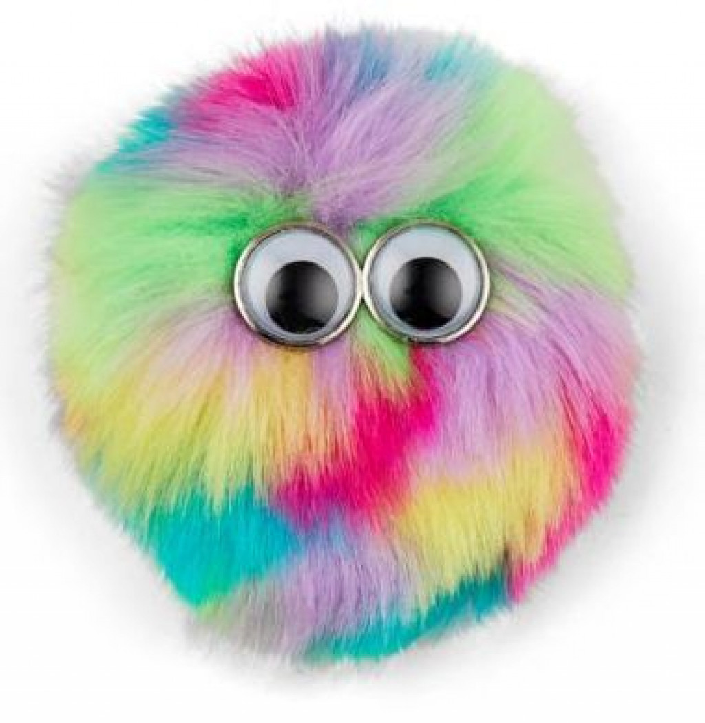 Ergobag Ozdoba na batoh Ergobag Fluffy Klettie - Pink-Green