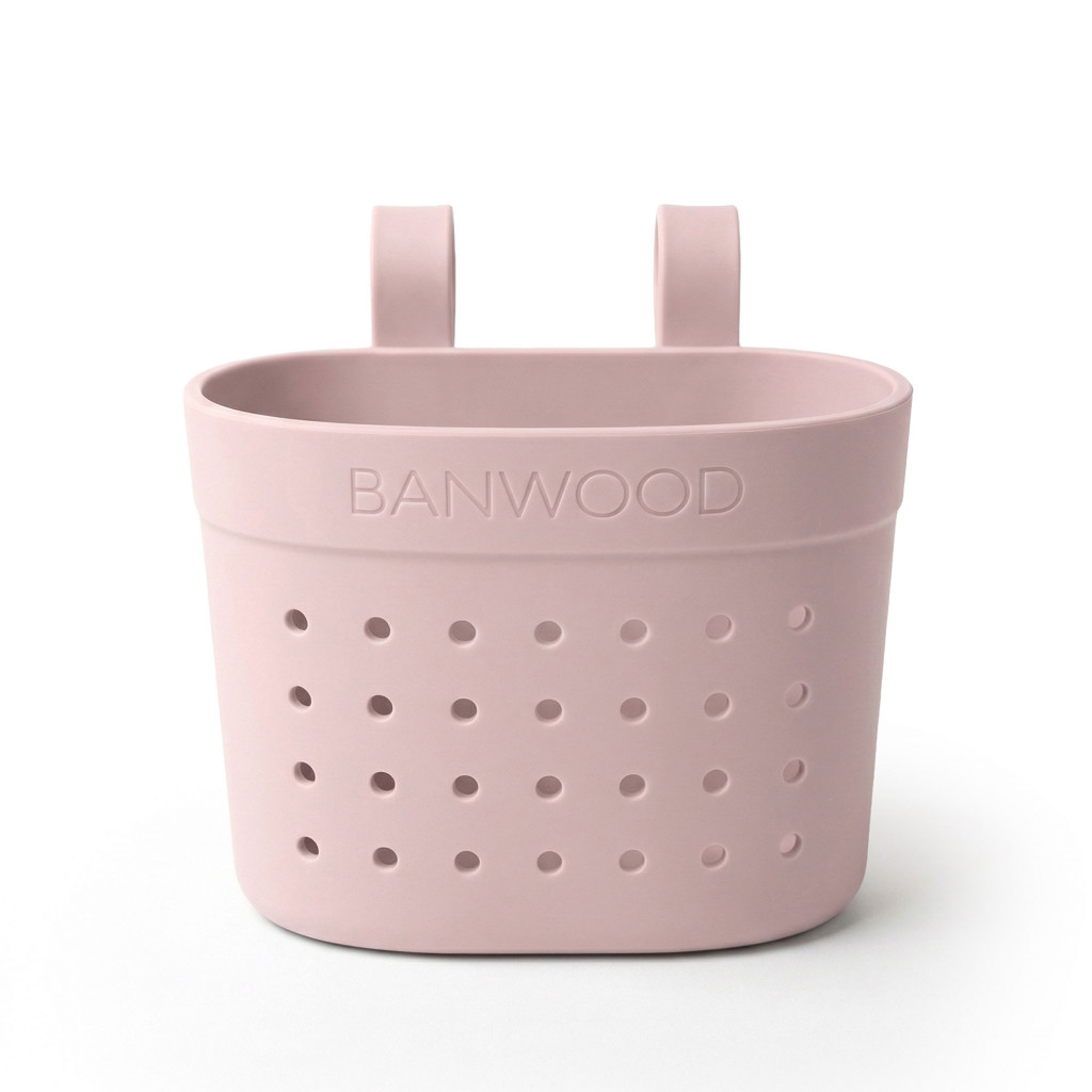 Všetky značky||Banwood||Banwood Eco Banwood košík Pin & Ride (Faded Pink)