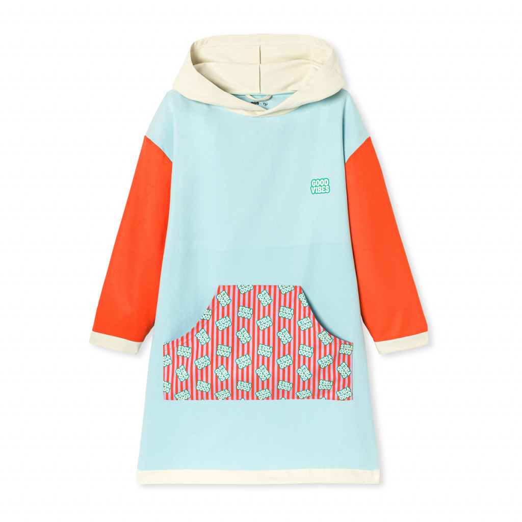 KiETLA||Všetky značky KiETLA ICONIK pončo s UV ochranou - Good Vibes (4-8 rokov)