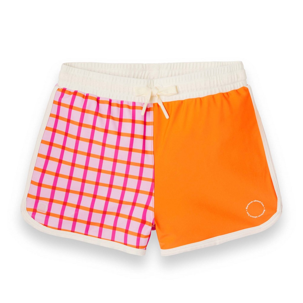 KiETLA||Všetky značky KiETLA ICONIK plavky s UV ochranou - šortky - Tartan Red (6-8 rokov)