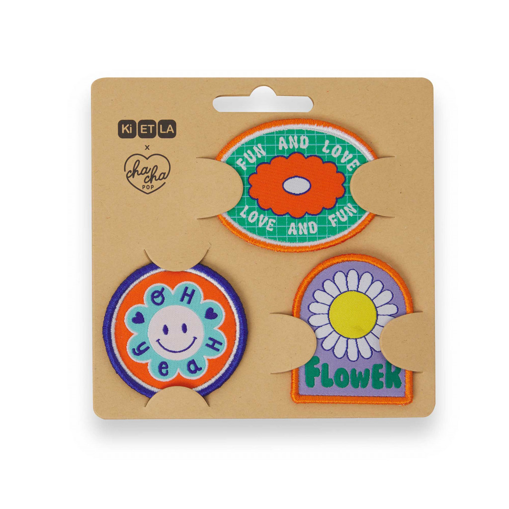 KiETLA||Všetky značky KiETLA nášivky na suchý zips (Flower)