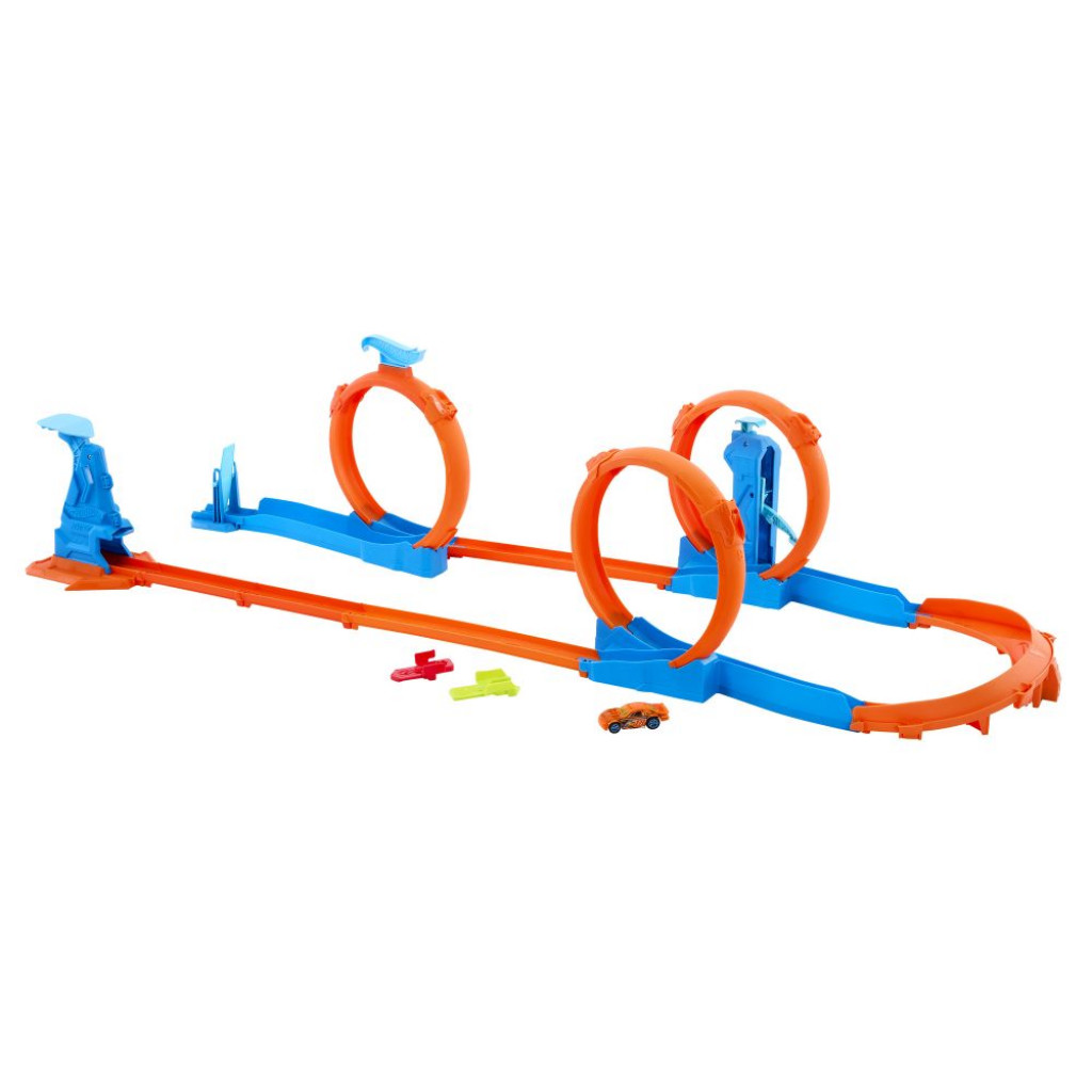 Mattel Hot Wheels TRACK CREATOR dráha trojitá slučka 