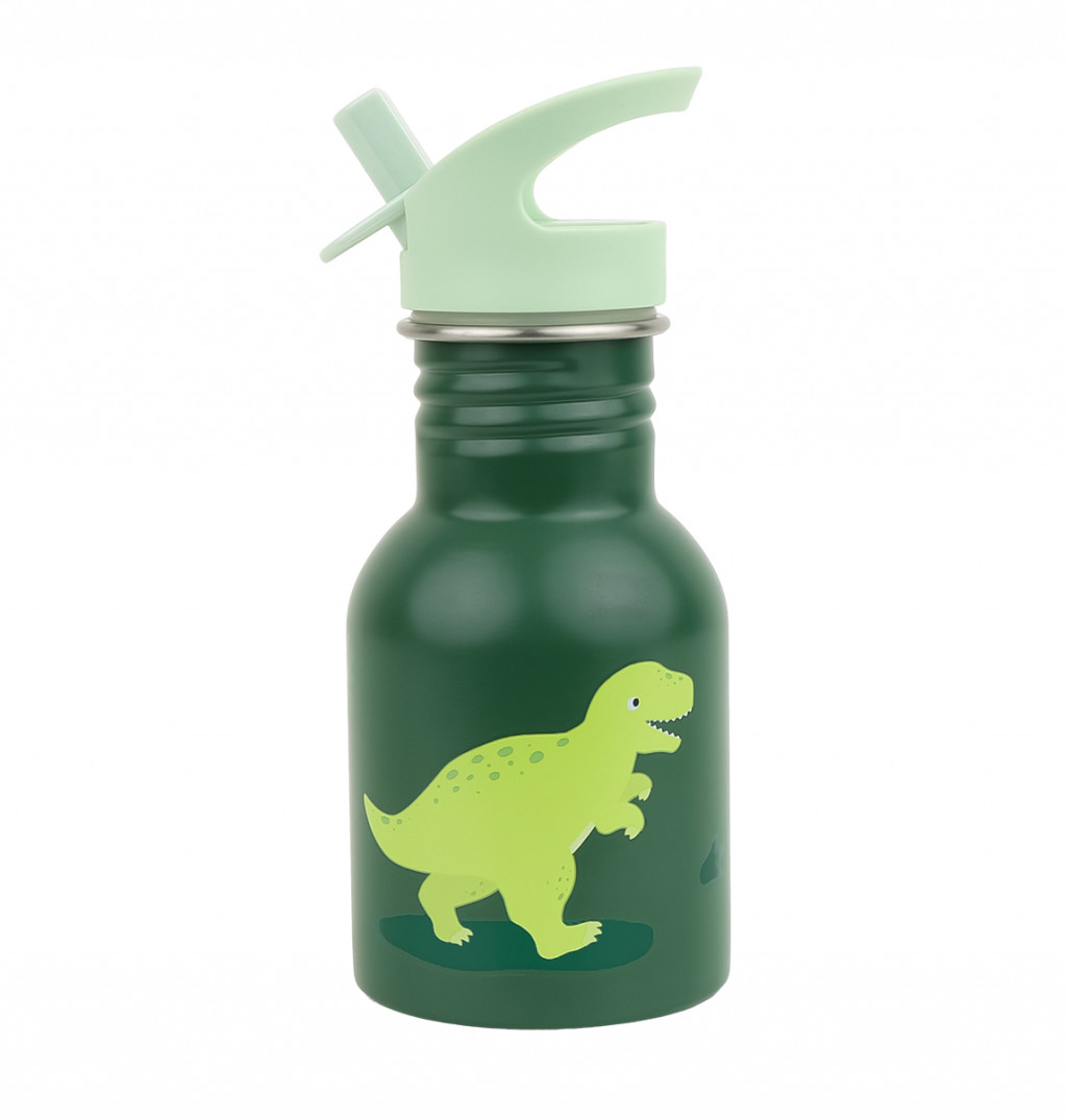 A Little Lovely Company A Little Lovely Company – antikorová jednostenná fľaša na pitie, 350 ml – dinosaurus