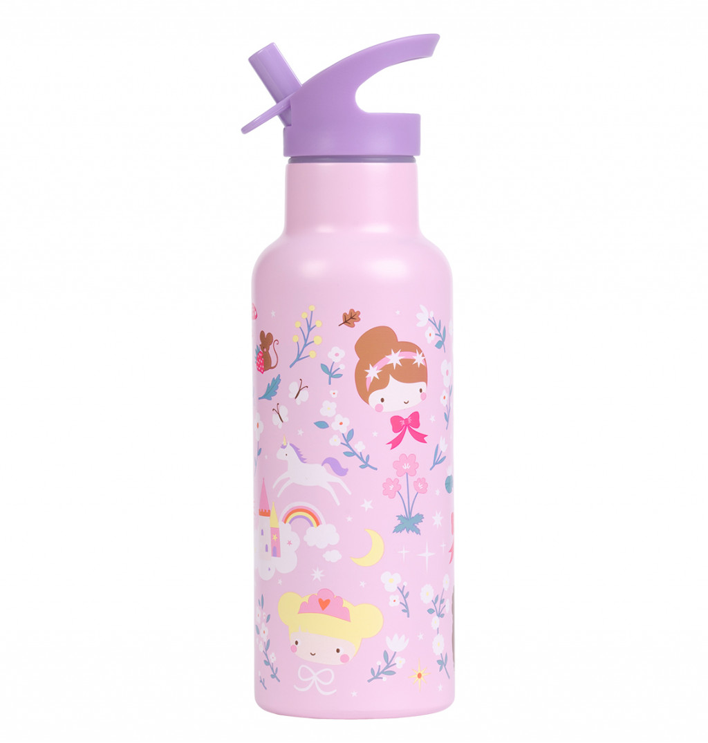 A Little Lovely Company A Little Lovely Company – antikorová fľaša na pitie, 500 ml – princezné