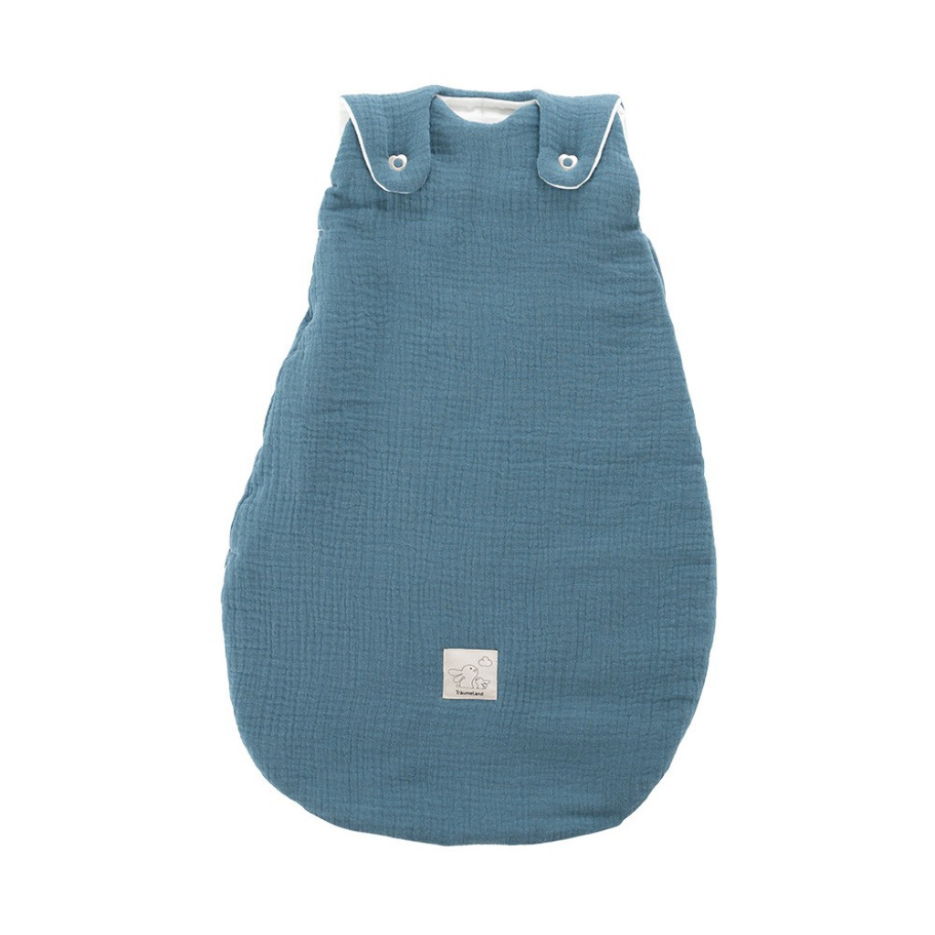 TRÄUMELAND Vnější spací pytel Liebmich Musselin Jeansblau 68/74