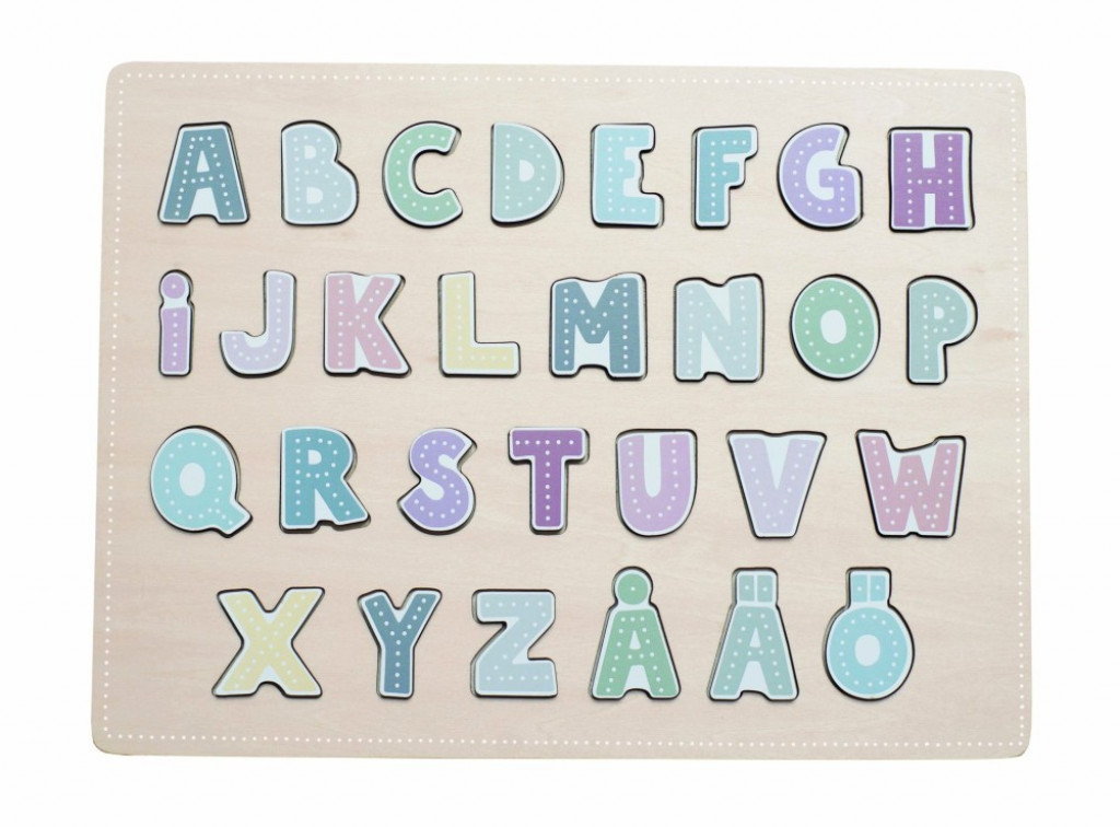 JaBaDaBaDo Dřevěné puzzle Abeceda (ABC)
