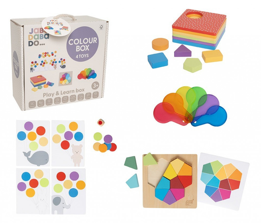 JaBaDaBaDo Play and Learn box Barvy