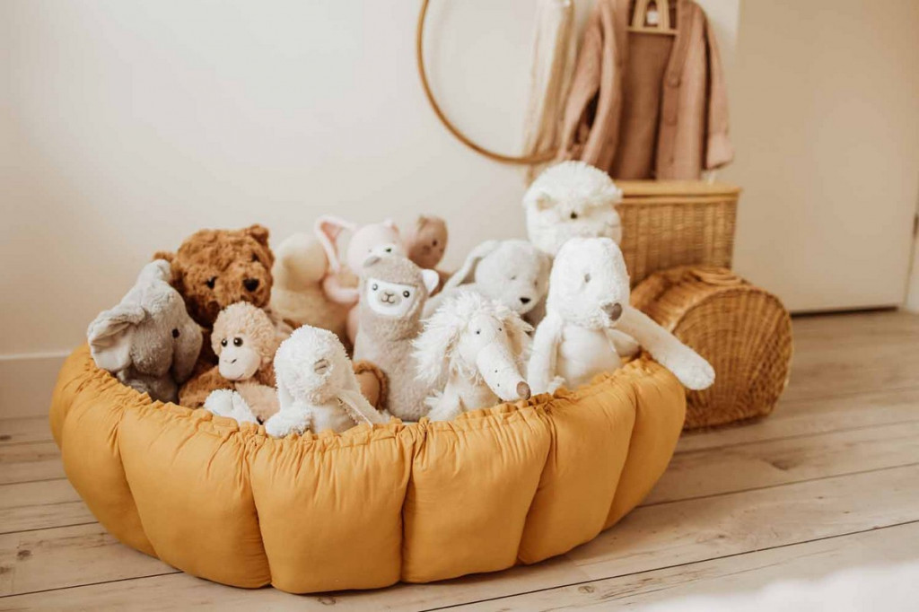 Play&Go Coco Bloom Dětské hnízdo Mustard