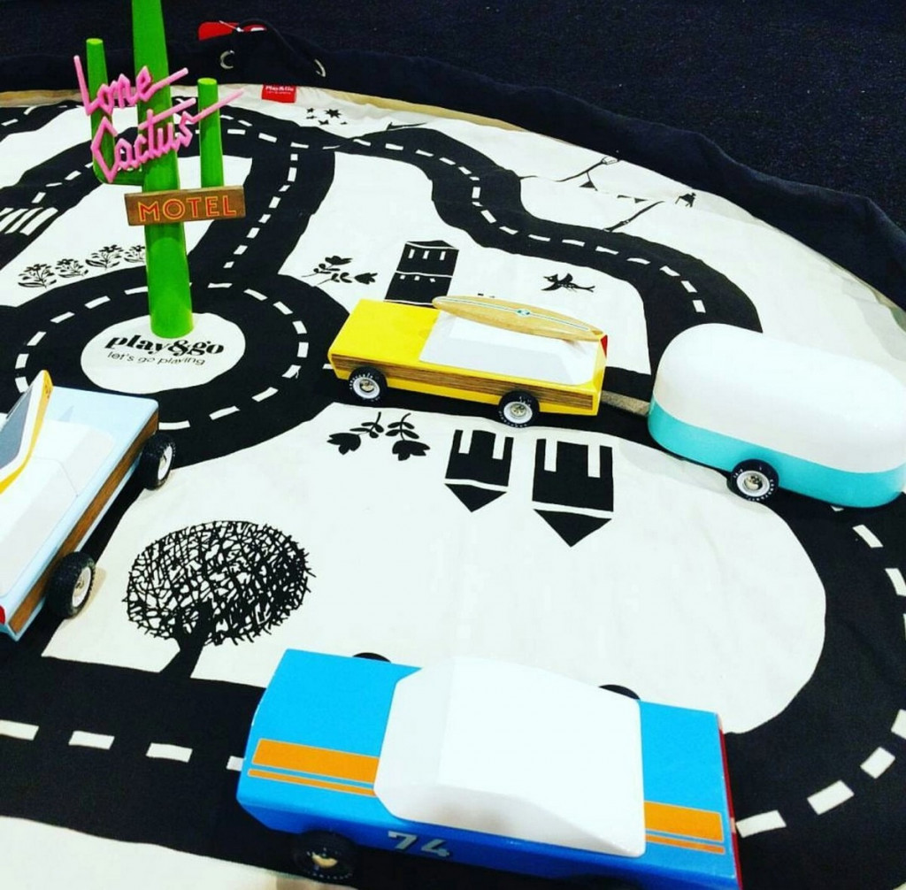 Play&Go Noomad original Hrací deka a Vak na hračky Roadmap