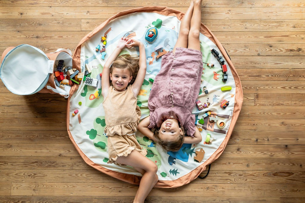 Play&Go Soo Koš na hračky s podložkou ZOO