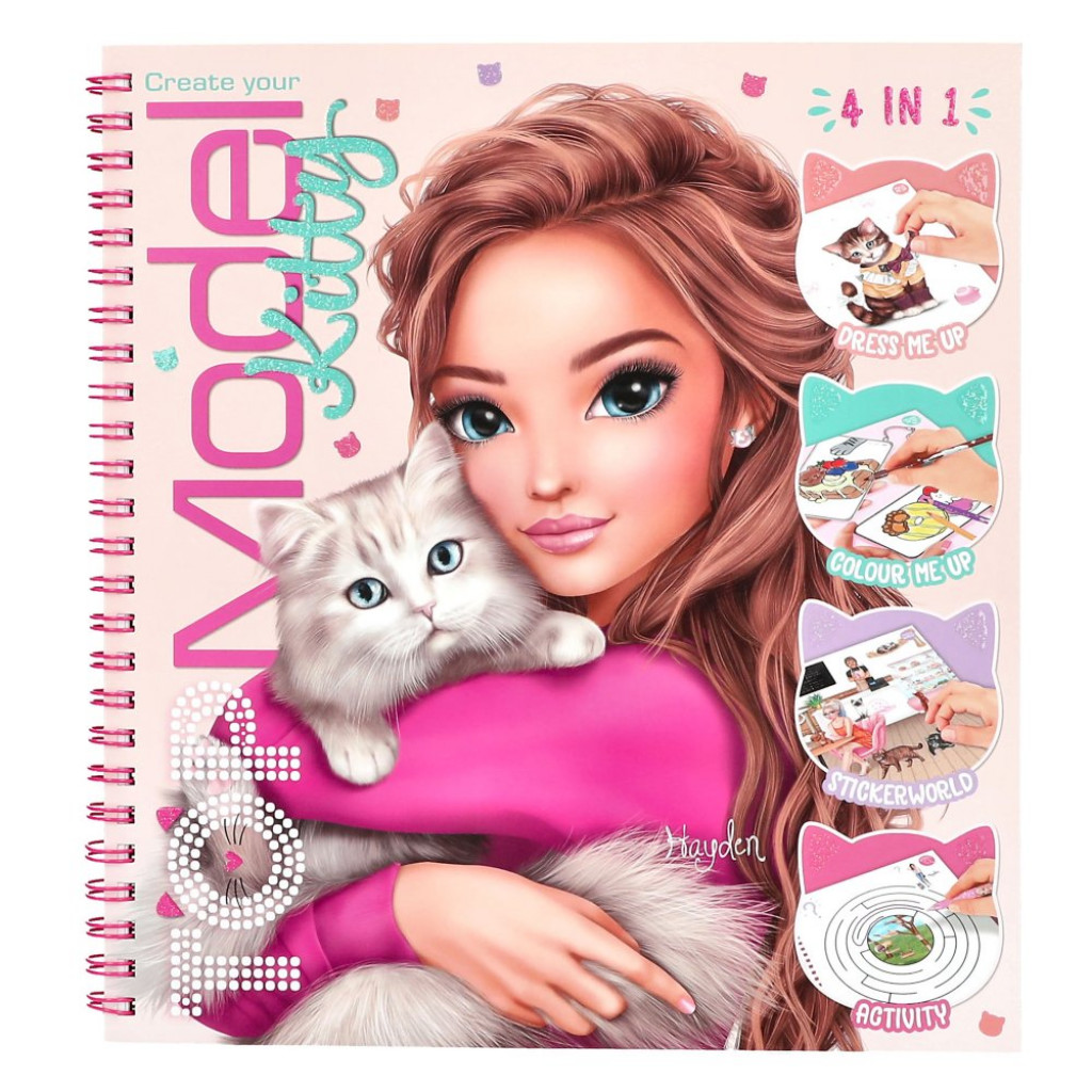 Top Model Maľovanky, kreatívna sada  KITTY
