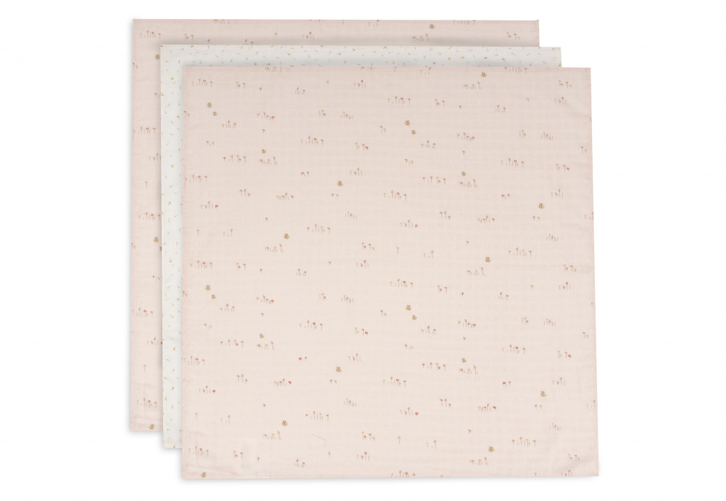 Jollein Pleny 3 ks 70x70 cm Pretty Picnic