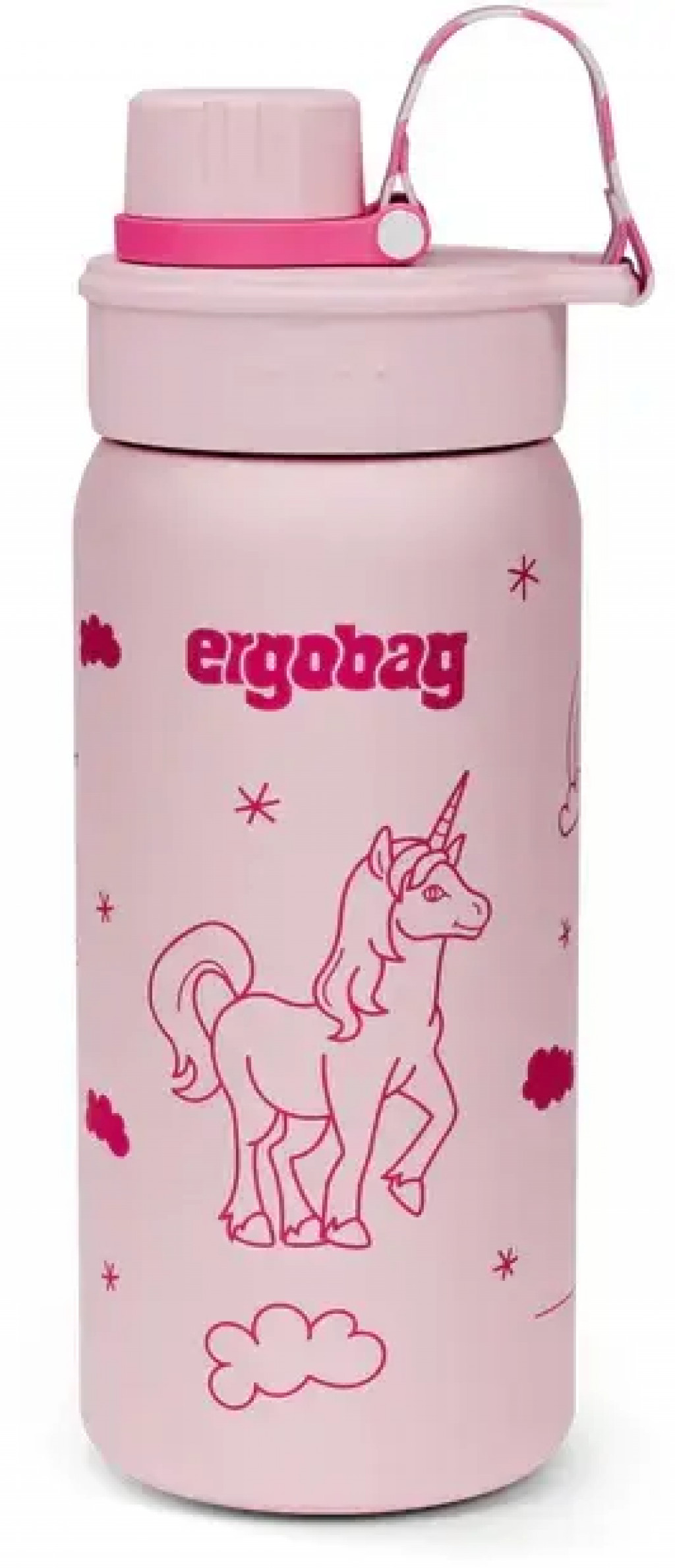 Ergobag Nerezová fľaša Ergobag Stainless Steel Bottle - Unicorn