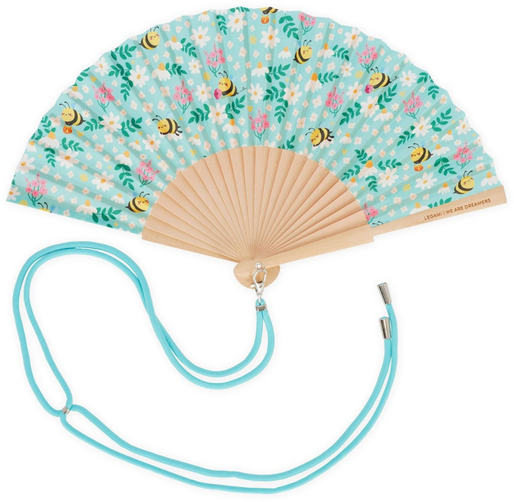 Legami Vejár Legami ¡Qué Calor! - Folding Fan - Bee - Green