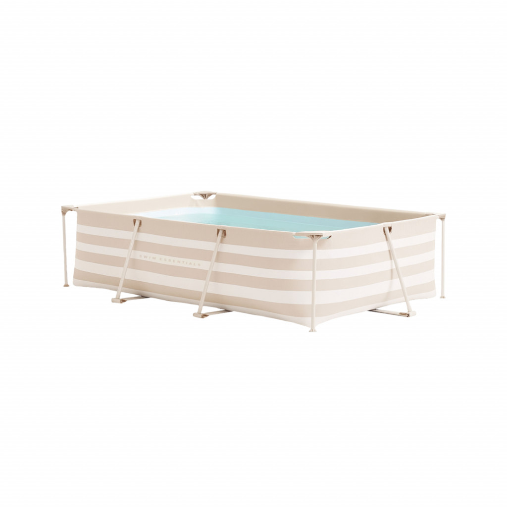 Swim Essentials Bazén s konstrukcí Essence Luxe Sand White Stripe 260x160x65 cm
