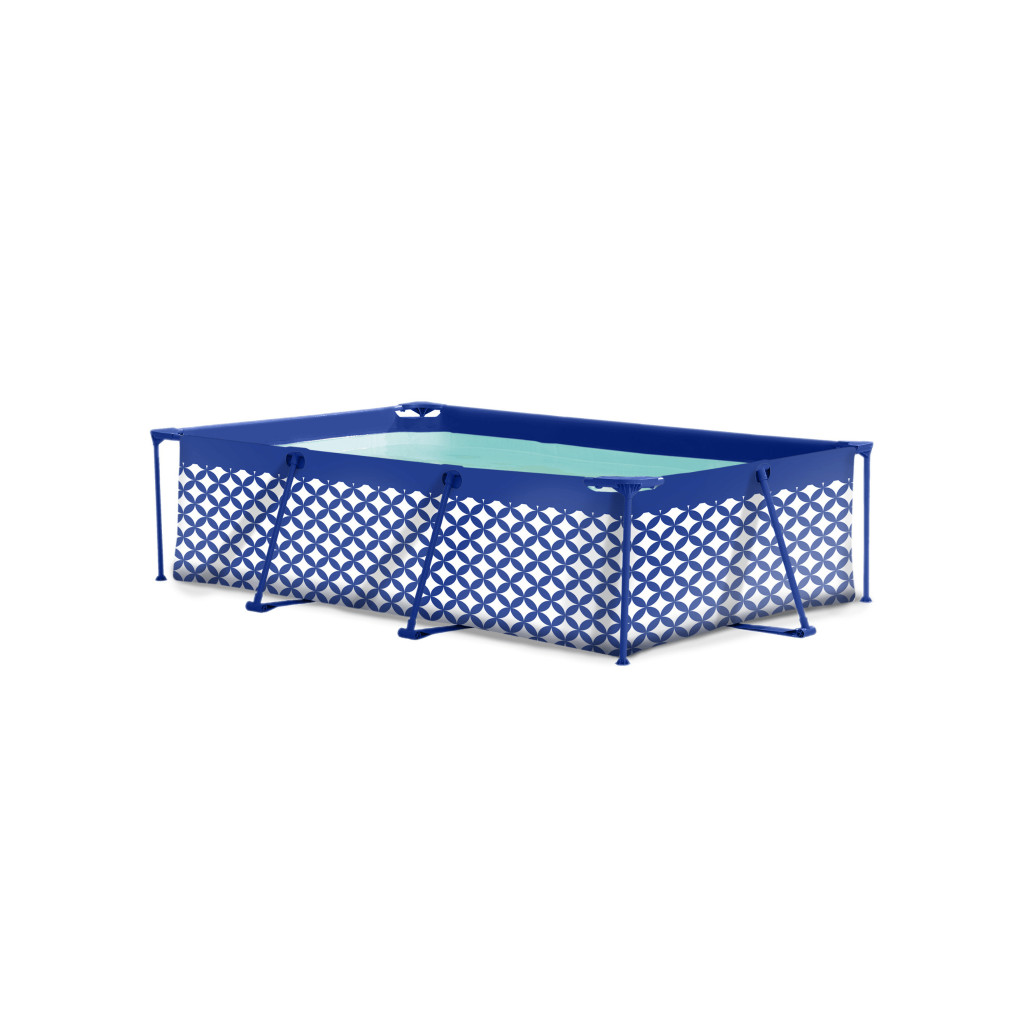 Swim Essentials Bazén s konstrukcí Elegance Luxe Dark Blue White Tiles 260x160x65 cm