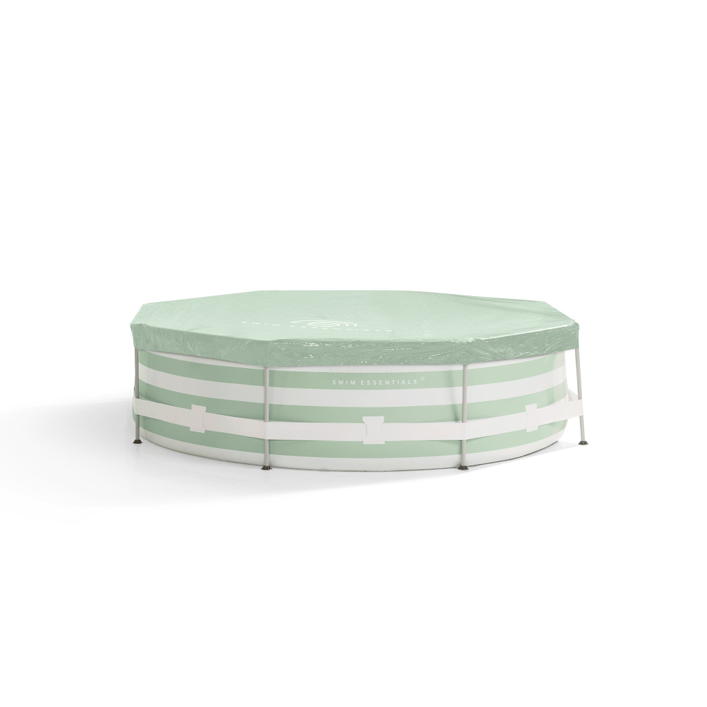 Swim Essentials Kulatá krycí plachta na bazén Essence Green 305×76