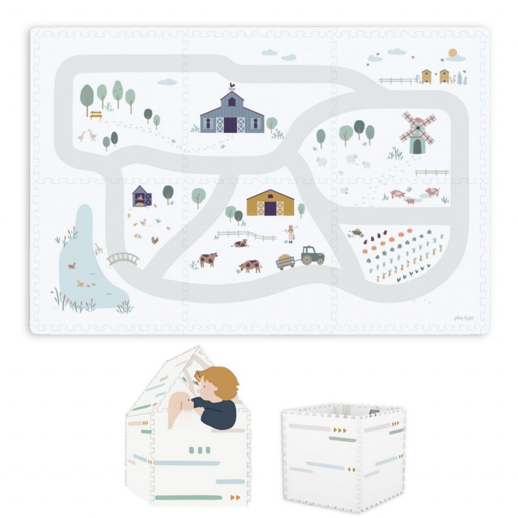 Play&Go Tiloo EEVAA Podložka na hraní a domeček Farm