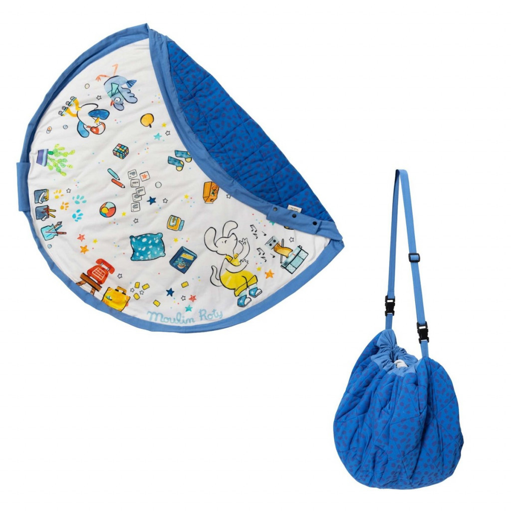 Play&Go Noomad soft Hrací deka a Vak na hračky Puce&Pilou by Moulin Roty