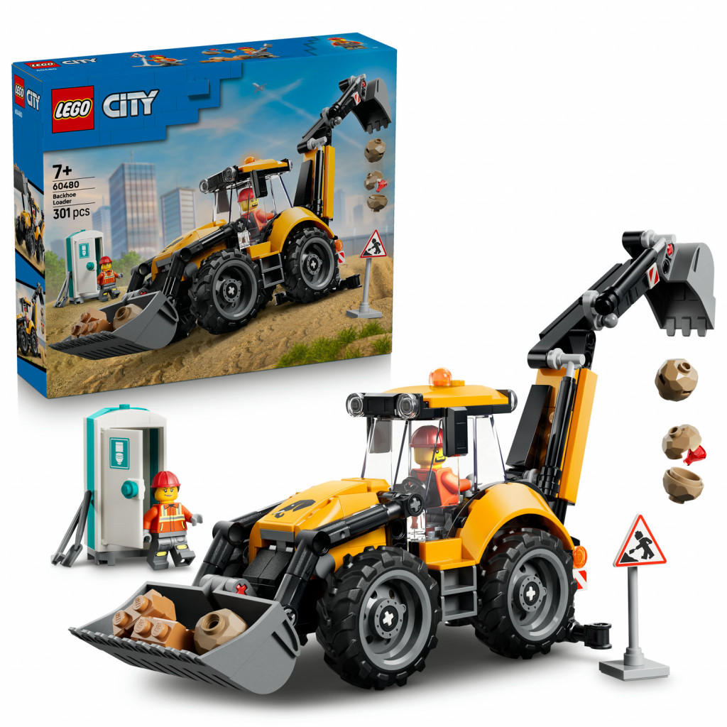 Lego® Žltý nakladač s rýpadlom
