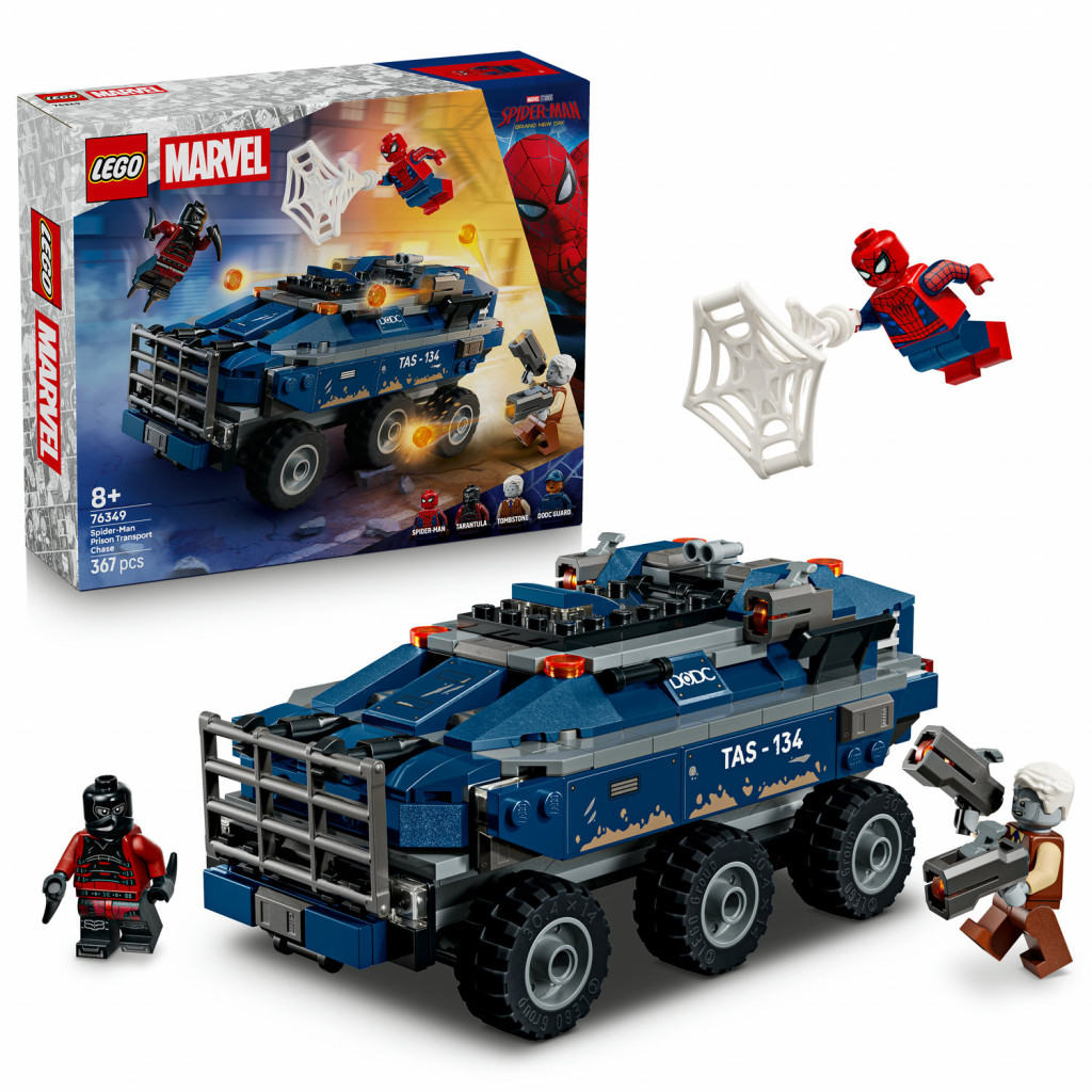 Lego® Spider-Man a naháňačka väzenského transportéru