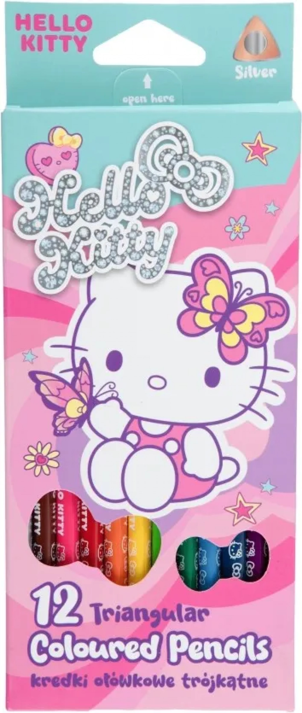 Coolpack Tříhranné pastelky Hello Kitty Pastel Pink 12 ks