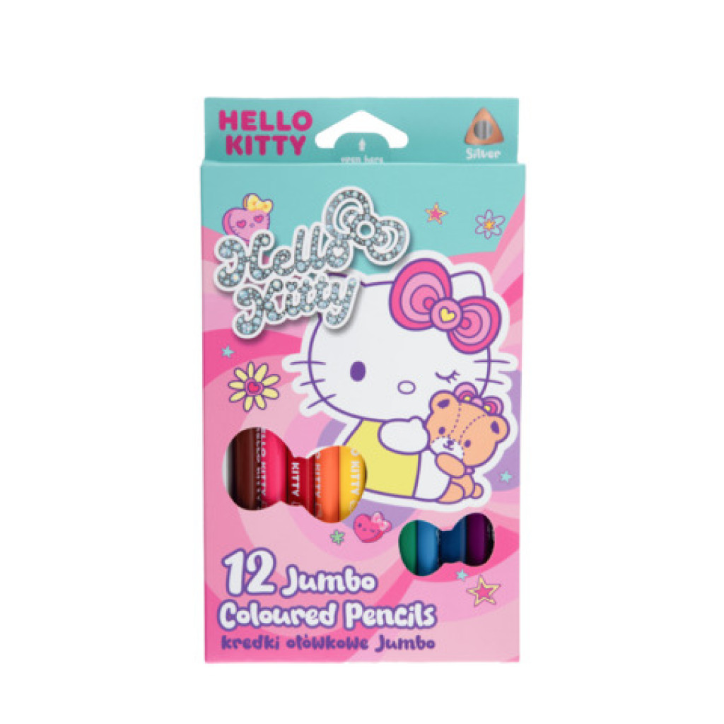 Coolpack Tříhranné Jumbo pastelky Hello Kitty Pastel Pink 12 ks