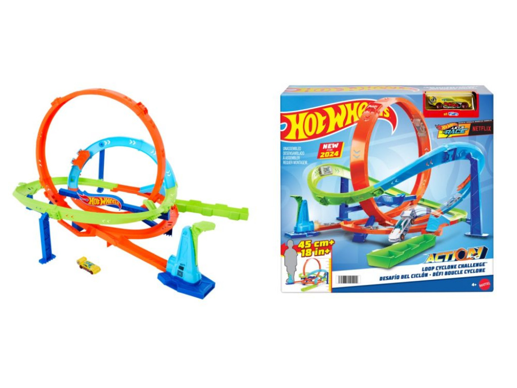 Mattel Hot Wheels extrémna hyper slučka 