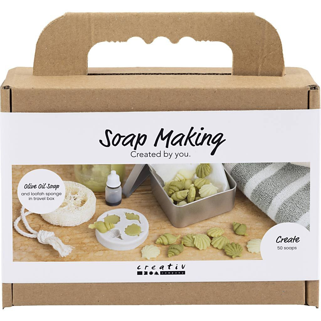 Creativ Company Kreativní sada výroba mýdla Seashells Olive Green