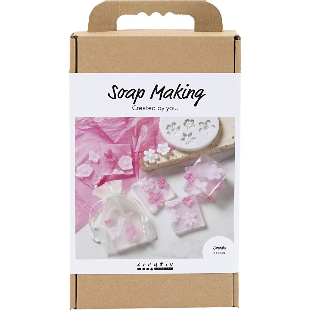 Creativ Company Kreativní sada výroba mýdla Flowers Pink