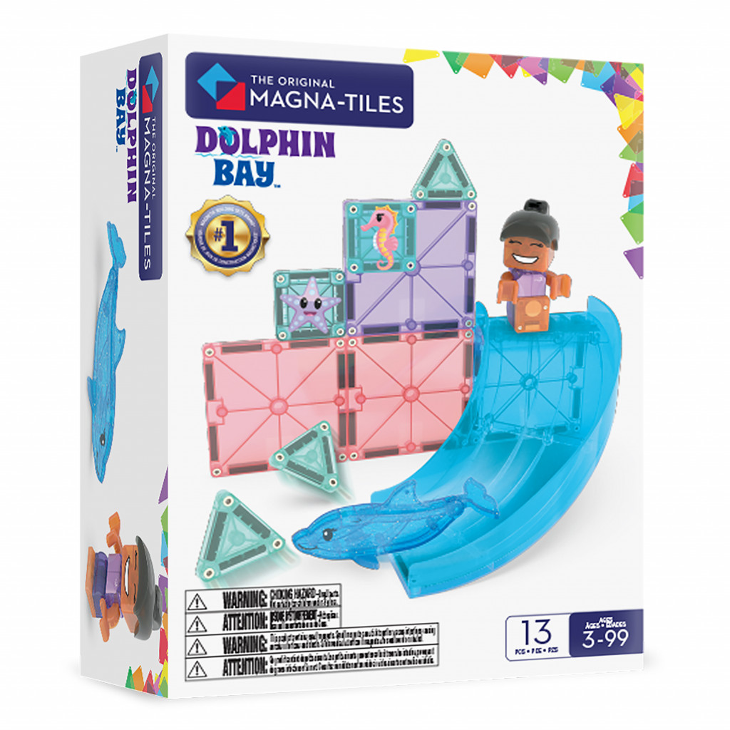 Magna-Tiles Magnetická stavebnice Dolphin Bay 13 dílků