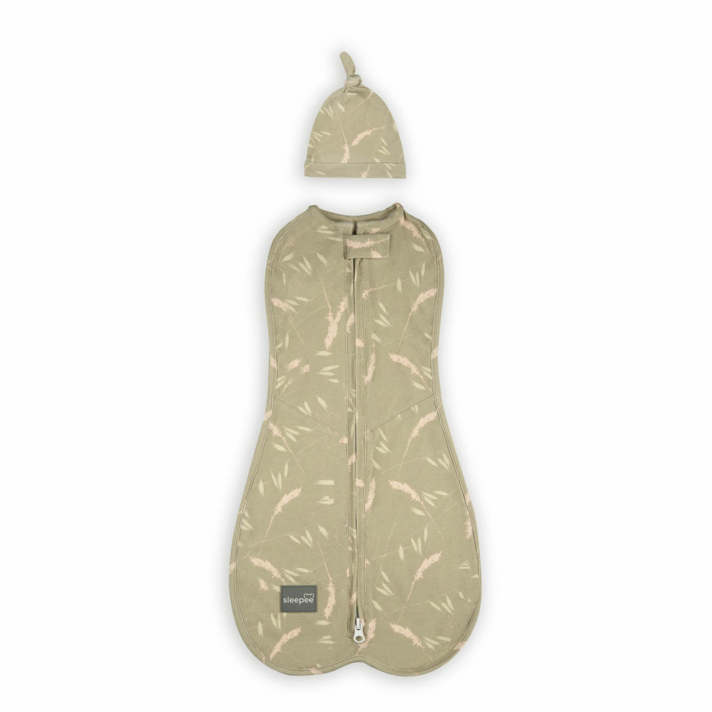 Sleepee Zavinovačka Sleepee First Step Swaddle s čepičkou zdarma Meadow