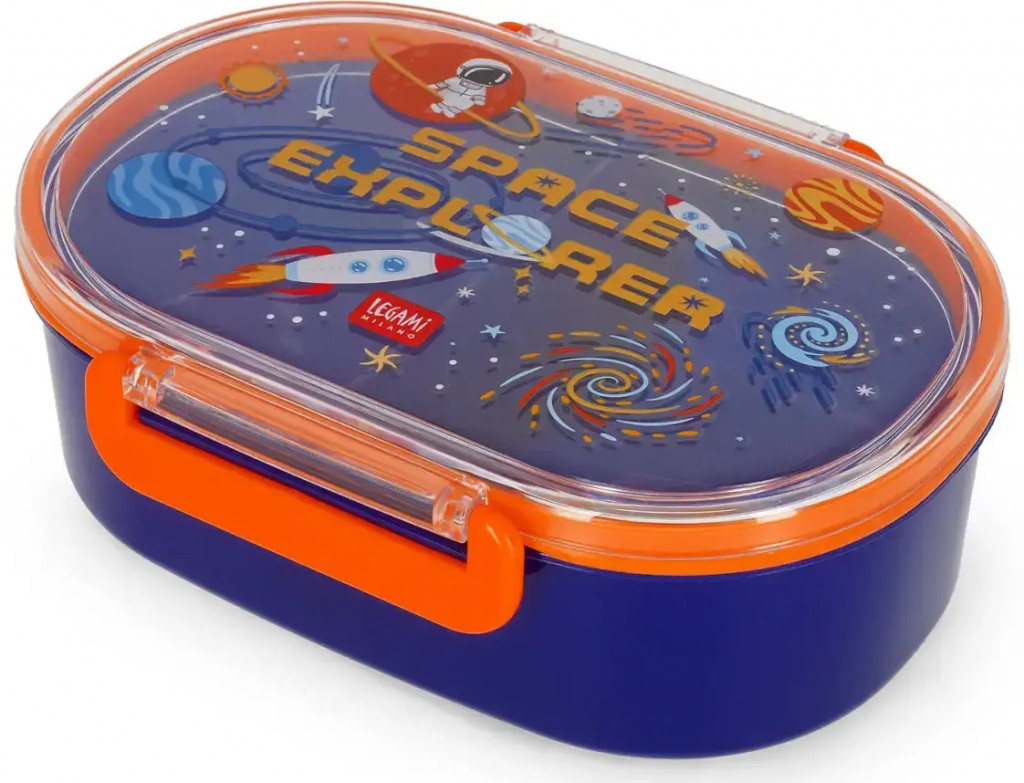 Legami Desiatový box Legami Snack & Go - Snack Box - Space - 500 Ml