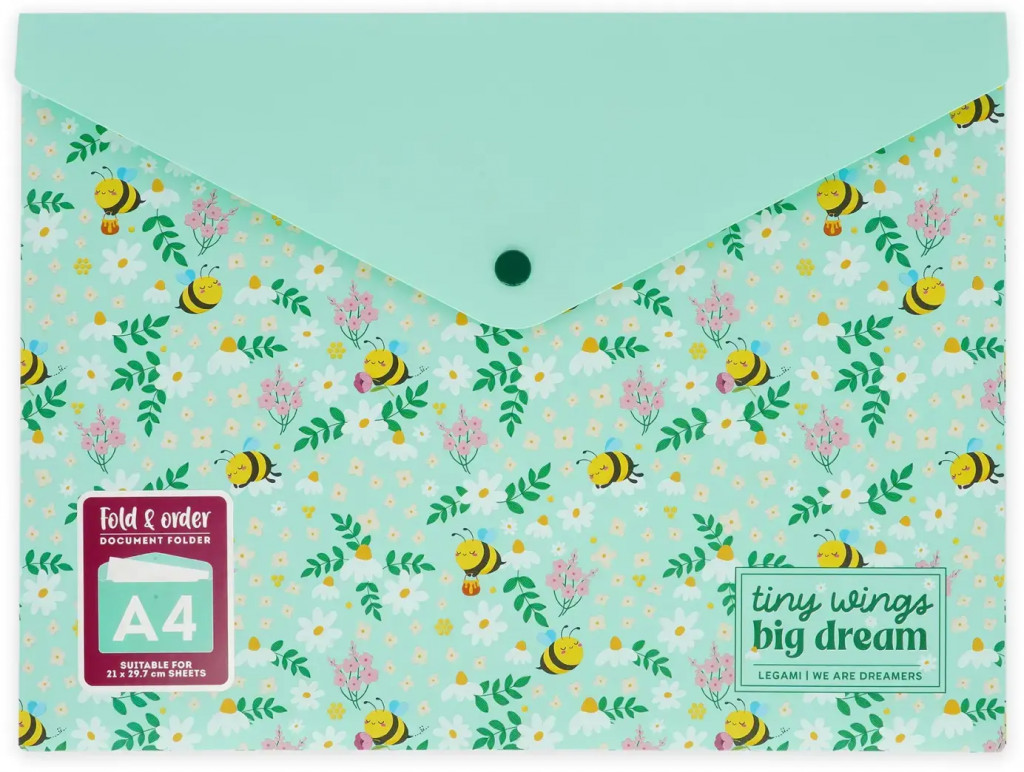 Legami Dosky Legami Fold & Order - Document Folder - Bee