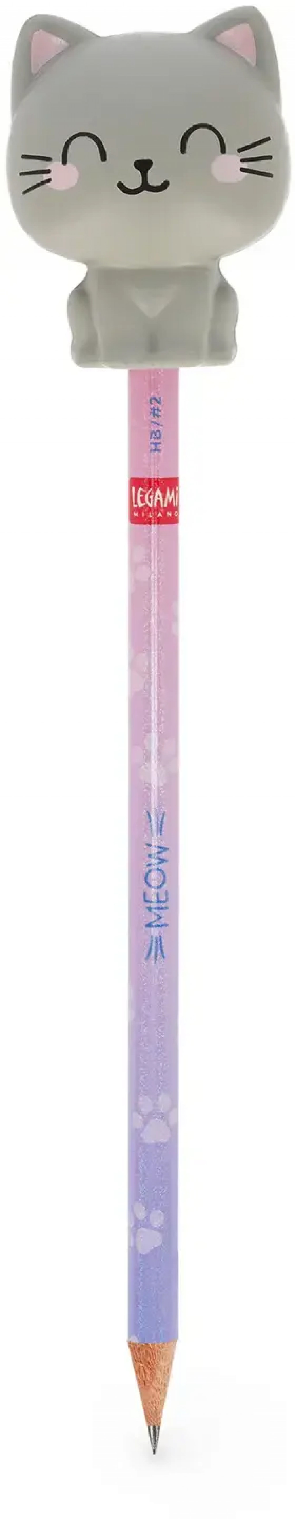 Legami Ceruzka Legami Squeezies - Pencil With Squishy - Kitty - Hb Lead