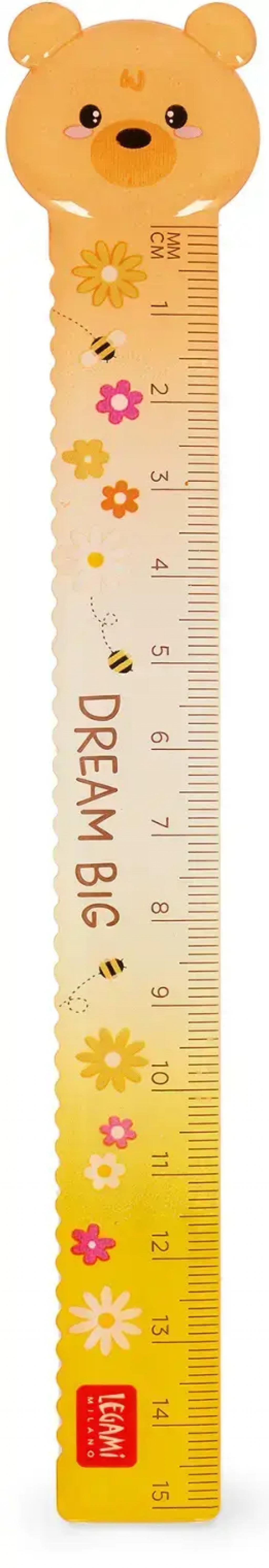 Legami Pravítko Legami Bear Sweet Bear - Ruler - Teddy Bear - 15 Cm