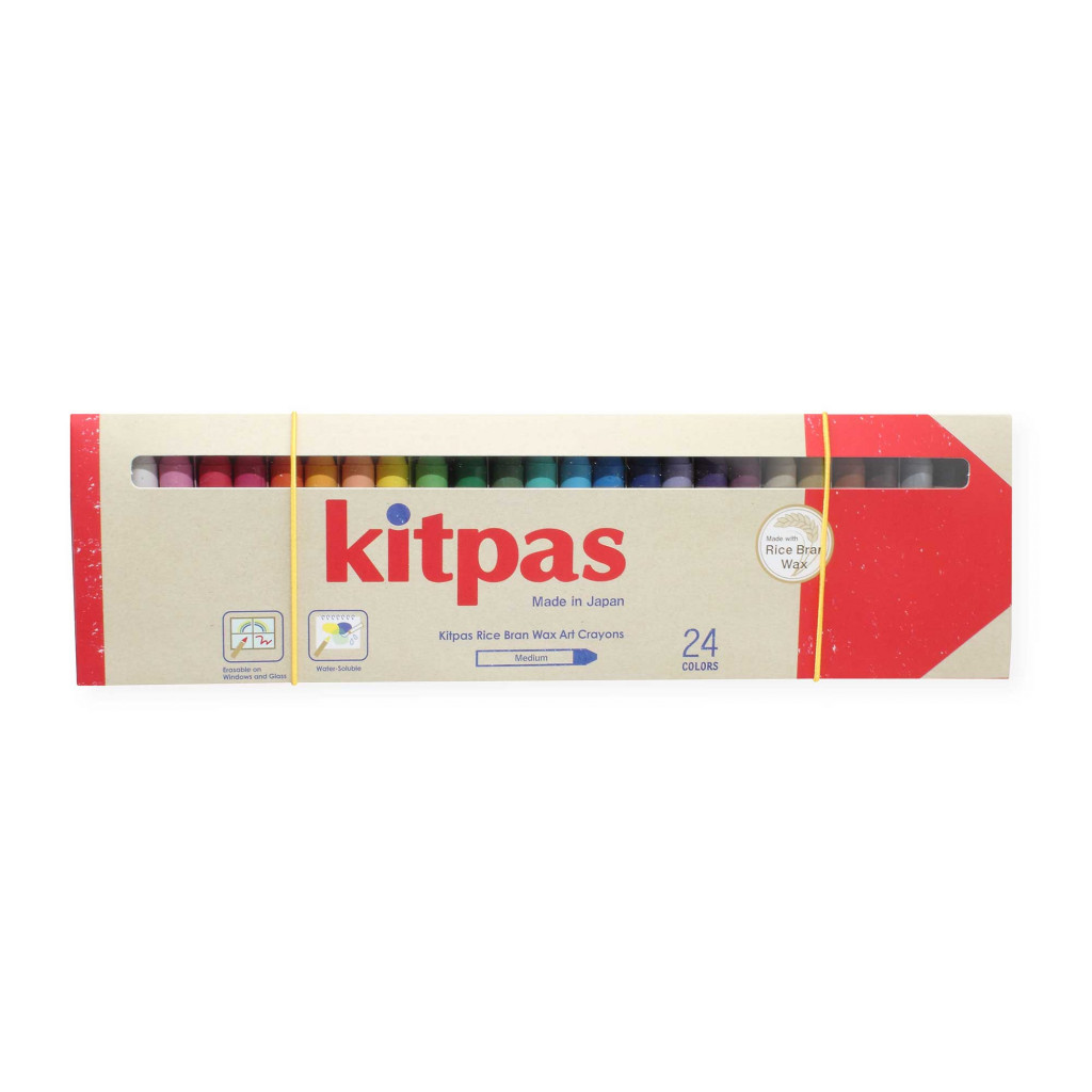 Kitpas Kitpas voskové pastelky na sklo a papier (24 ks)