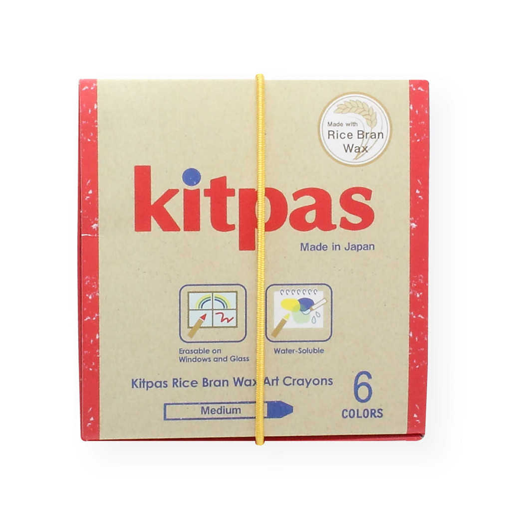 Kitpas Kitpas voskové pastelky na sklo a papier (6 ks)