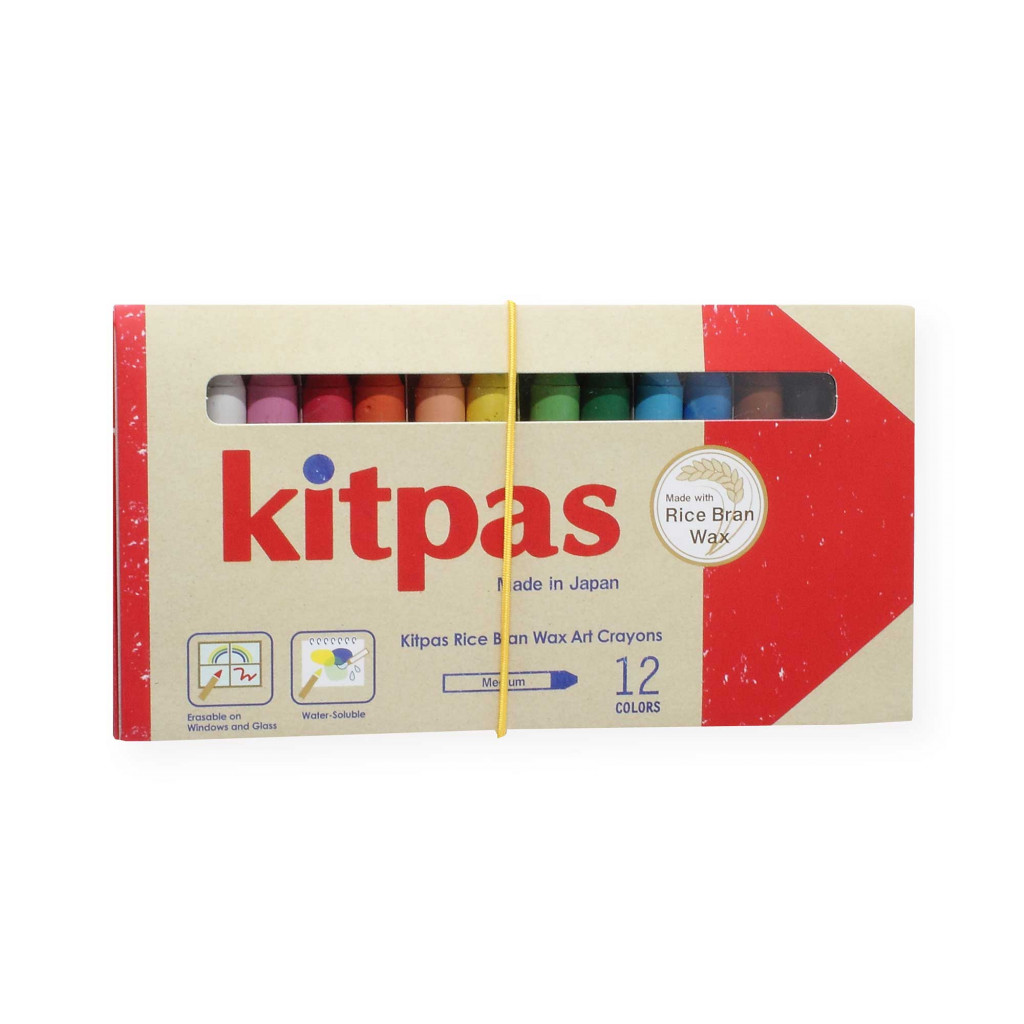 Kitpas Kitpas voskové pastelky na sklo a papier (12 ks)