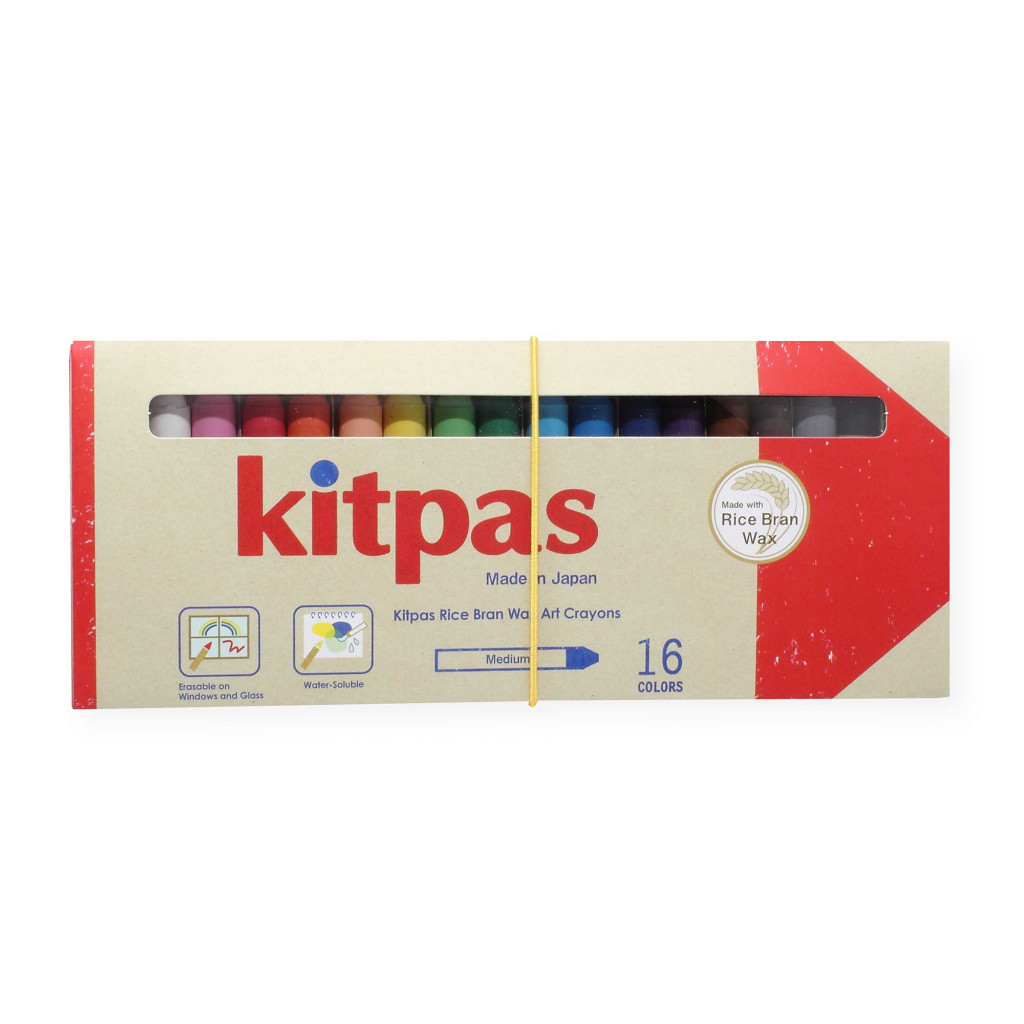 Kitpas Kitpas voskové pastelky na sklo a papier (16 ks)