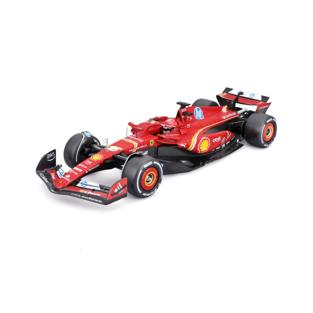Bburago Bburago - RACE F1 v dekoratívnej krabičke, Ferrari SF-24 (2024), #16 Charles Leclerc, 1:24