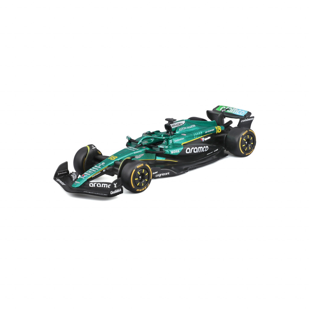 Bburago Bburago - RACE Formula F1, Aston Martin AMR25 (2025), #18 Lance Stroll, 1:43