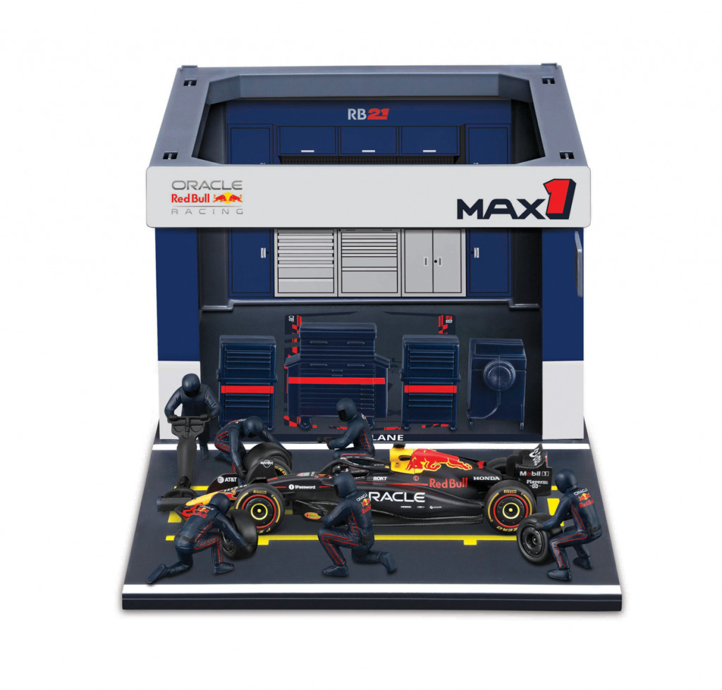 Bburago Bburago - Formula Racing F1 Pit Pass set - Oracle Red Bull Racing RB21 (2025) #1 M. Verstappen, 1:43