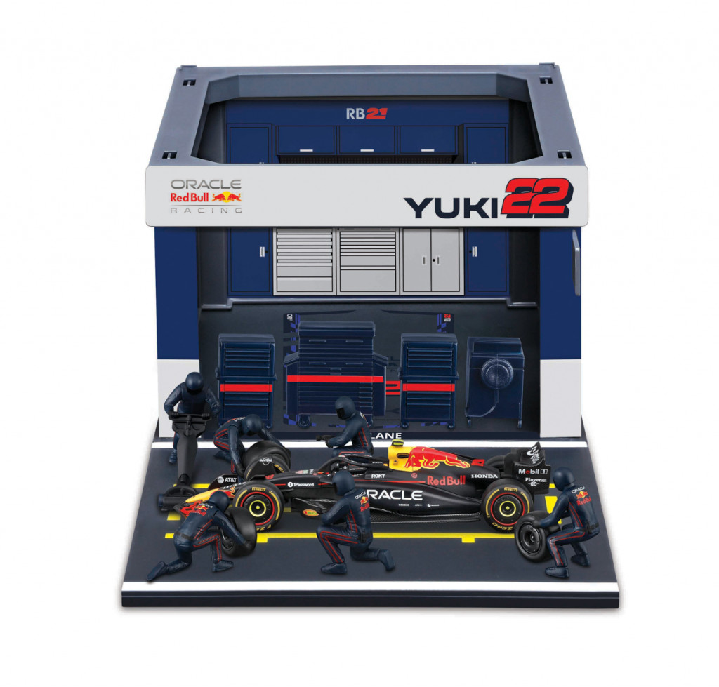 Bburago Bburago - Formula Racing F1 Pit Pass set - Oracle Red Bull Racing RB21 (2025) #22 Yuki Tsunoda, 1:43
